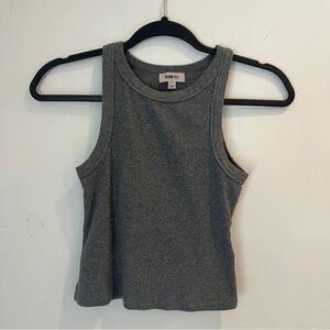 Slow Hight Gray Cropped Tank Top